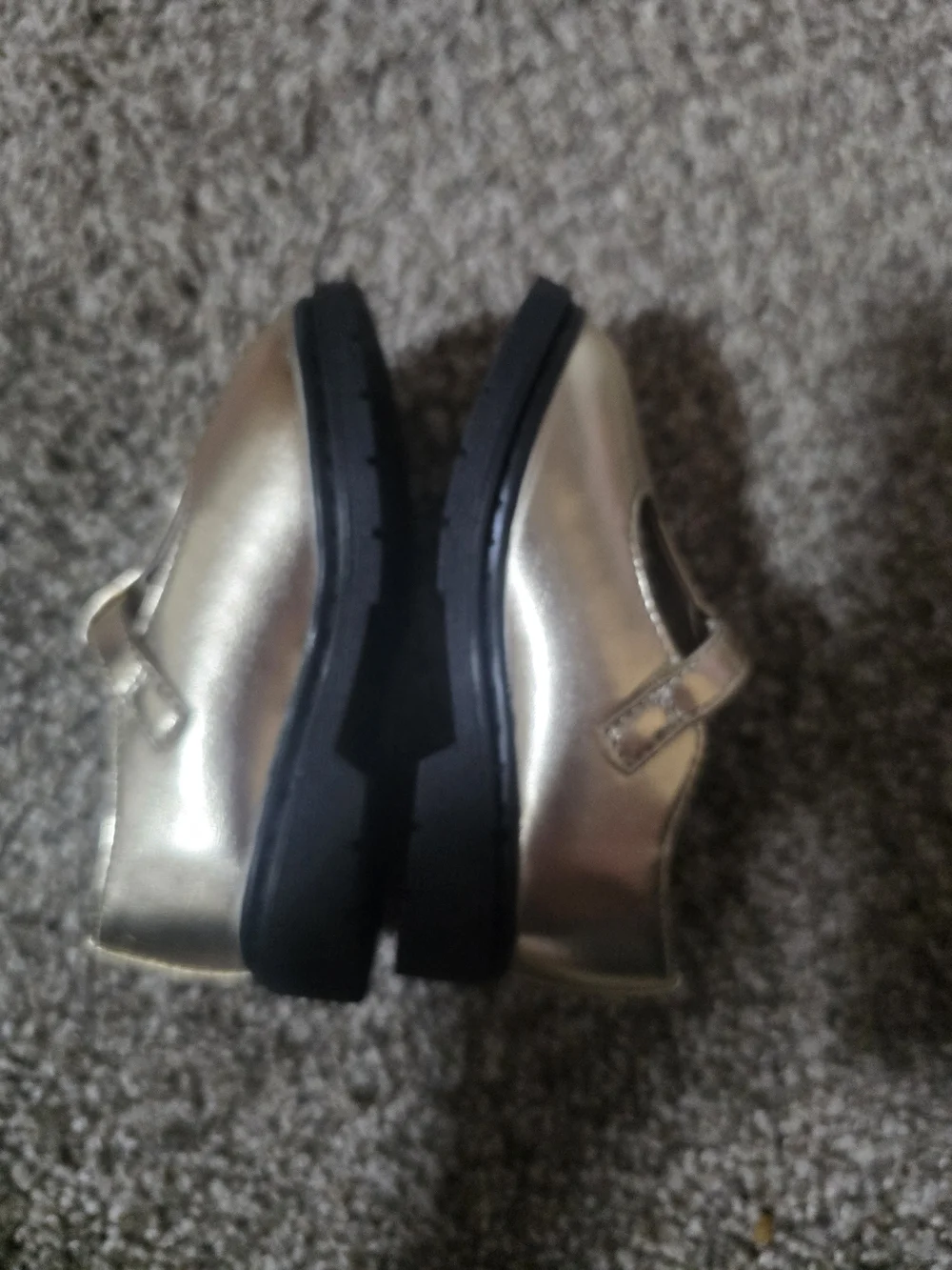Place Metallic Gold Mary Jane Dress Shoes for Kids